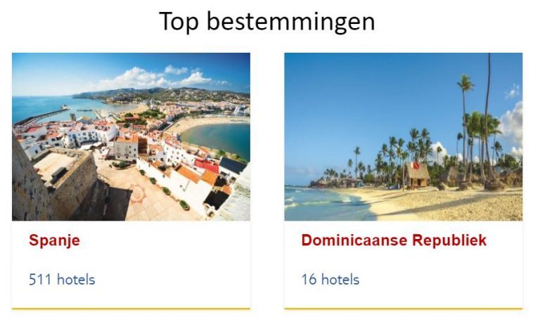 vakantiebestemmingen