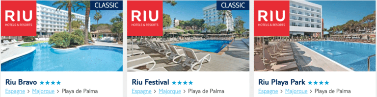 Hôtels RIU à Majorque