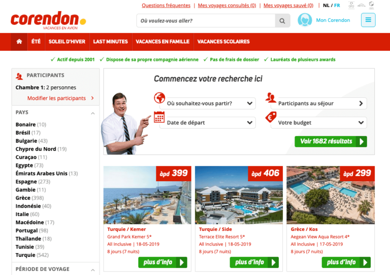 Vacances all inclusive de Corendon