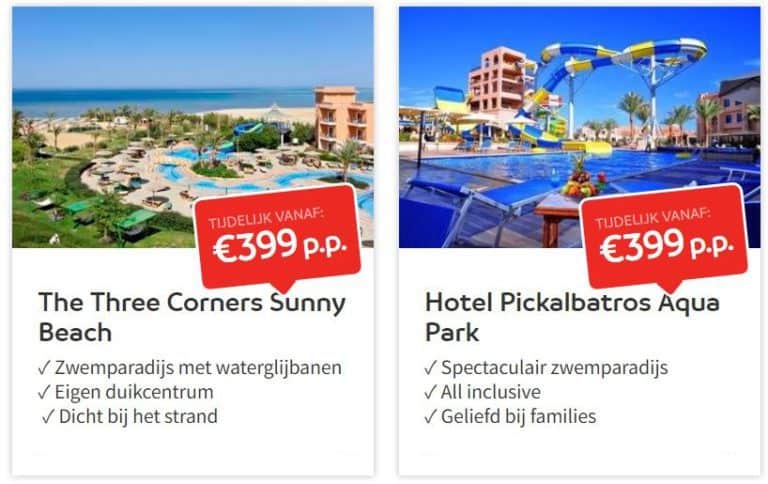 Sunweb Egypte weken All-in vanaf €399